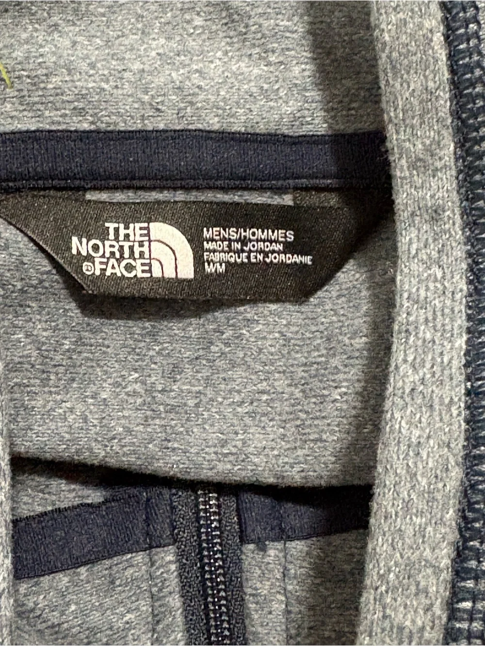 The North Face Men Dark Gray Lightweight Quarter-Zip Shirt Jacket Size M (logo)